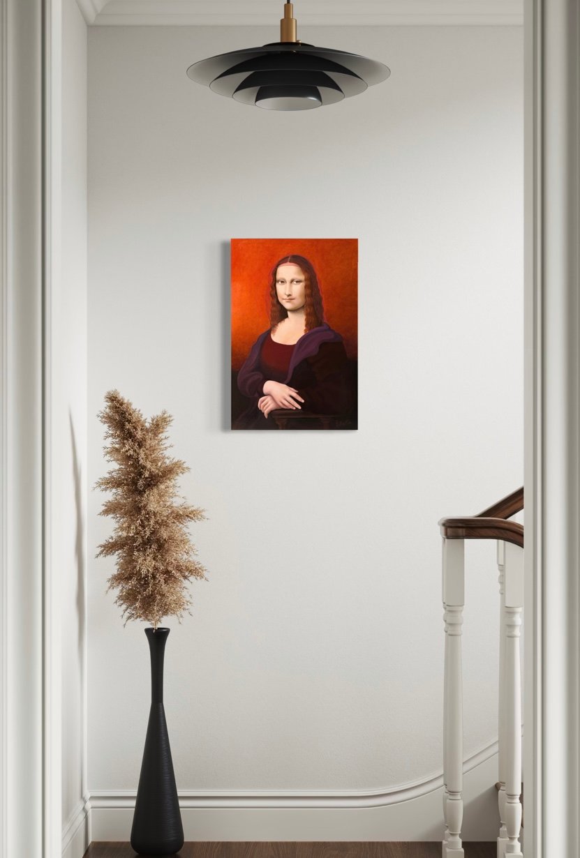 Mona Lisa - 16″×24″ Canvas - Image 2