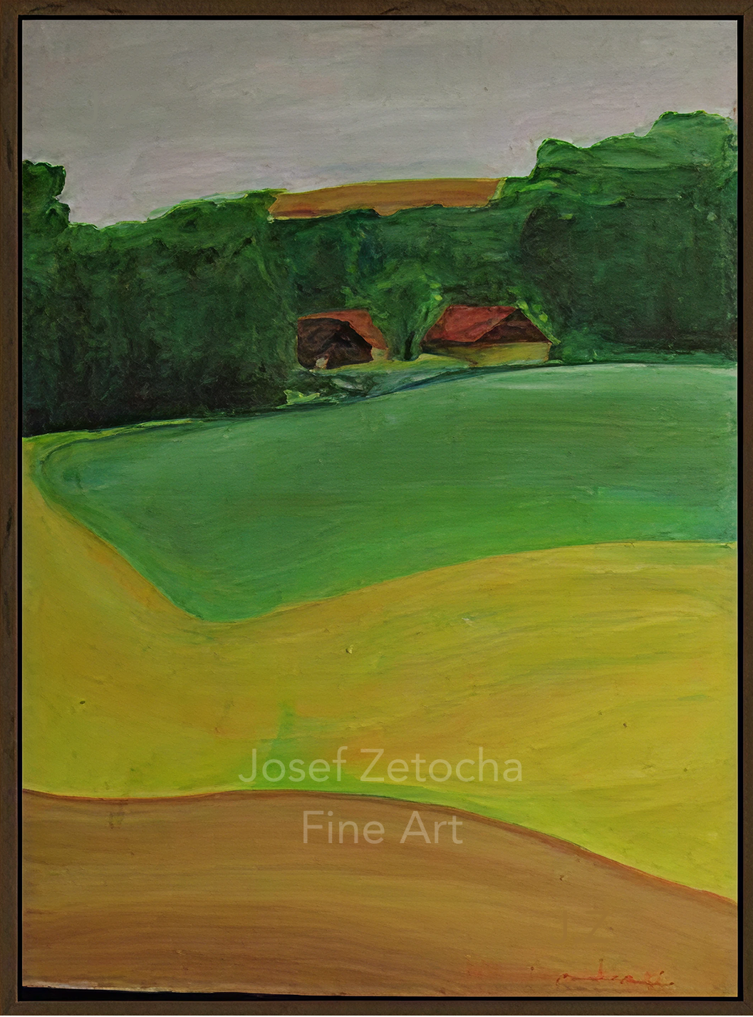 Early artwork by Josef Zetocha from his artistic beginnings
