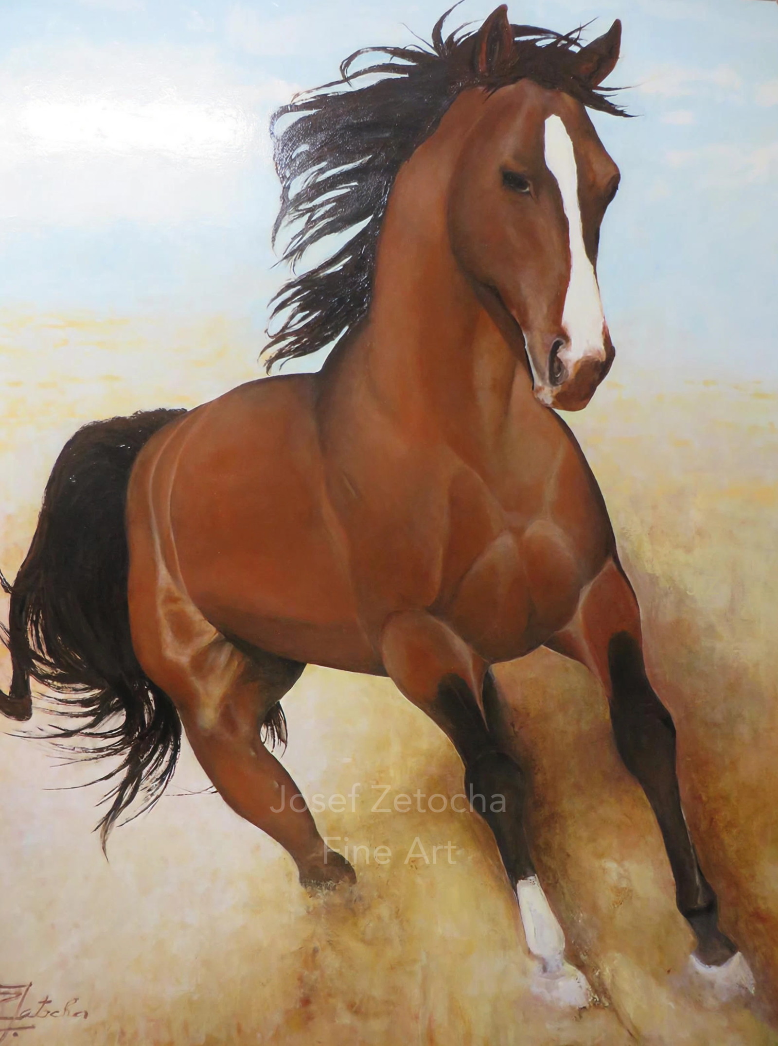 Josef Zetocha original oil painting