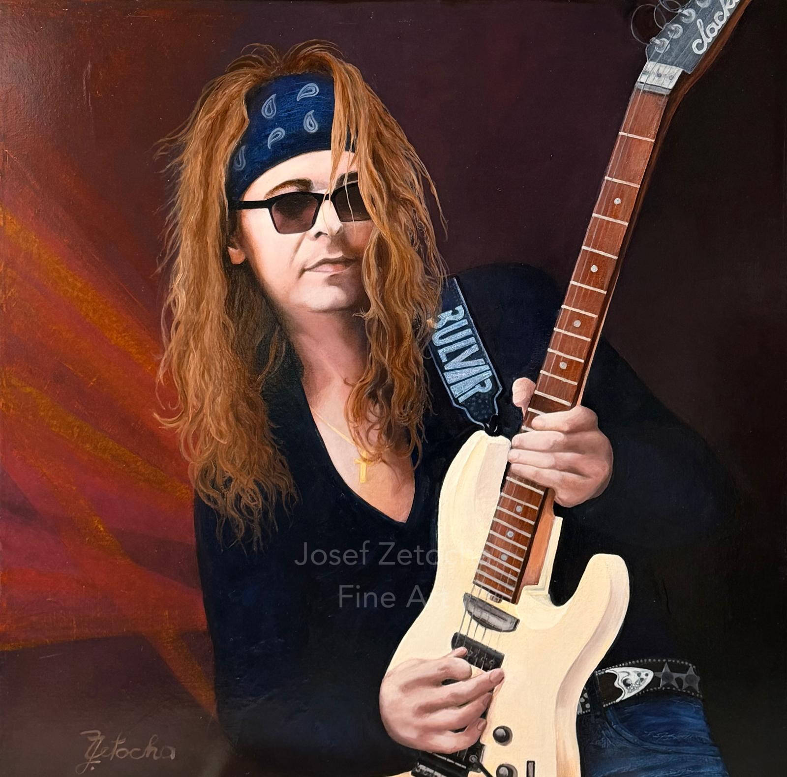 Josef Zetocha portrait oil painting