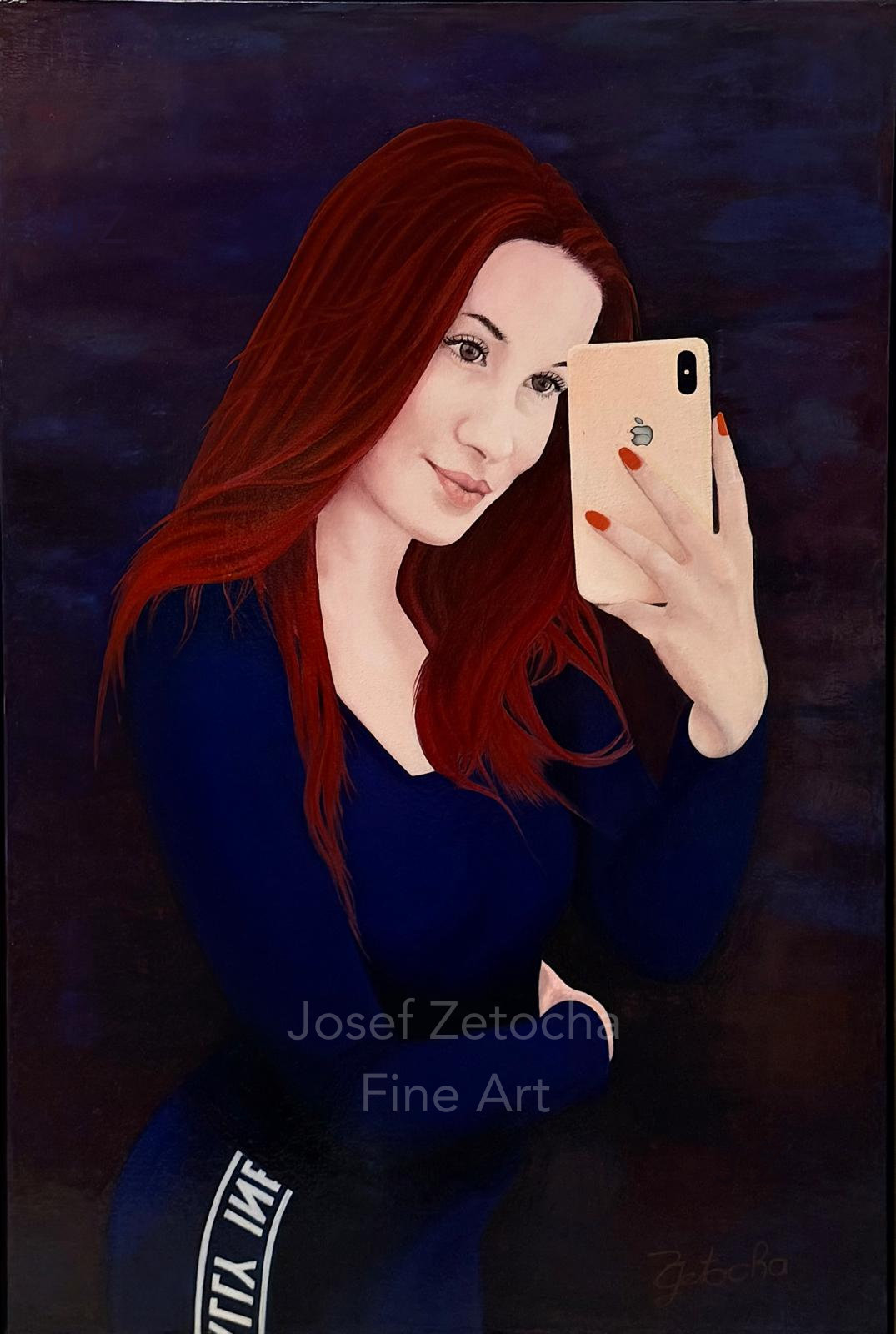 Josef Zetocha portrait oil painting