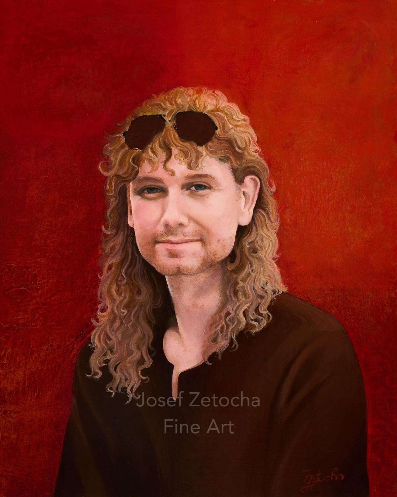 Josef Zetocha portrait oil painting