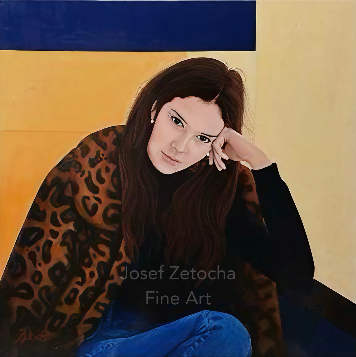 Josef Zetocha portrait oil painting