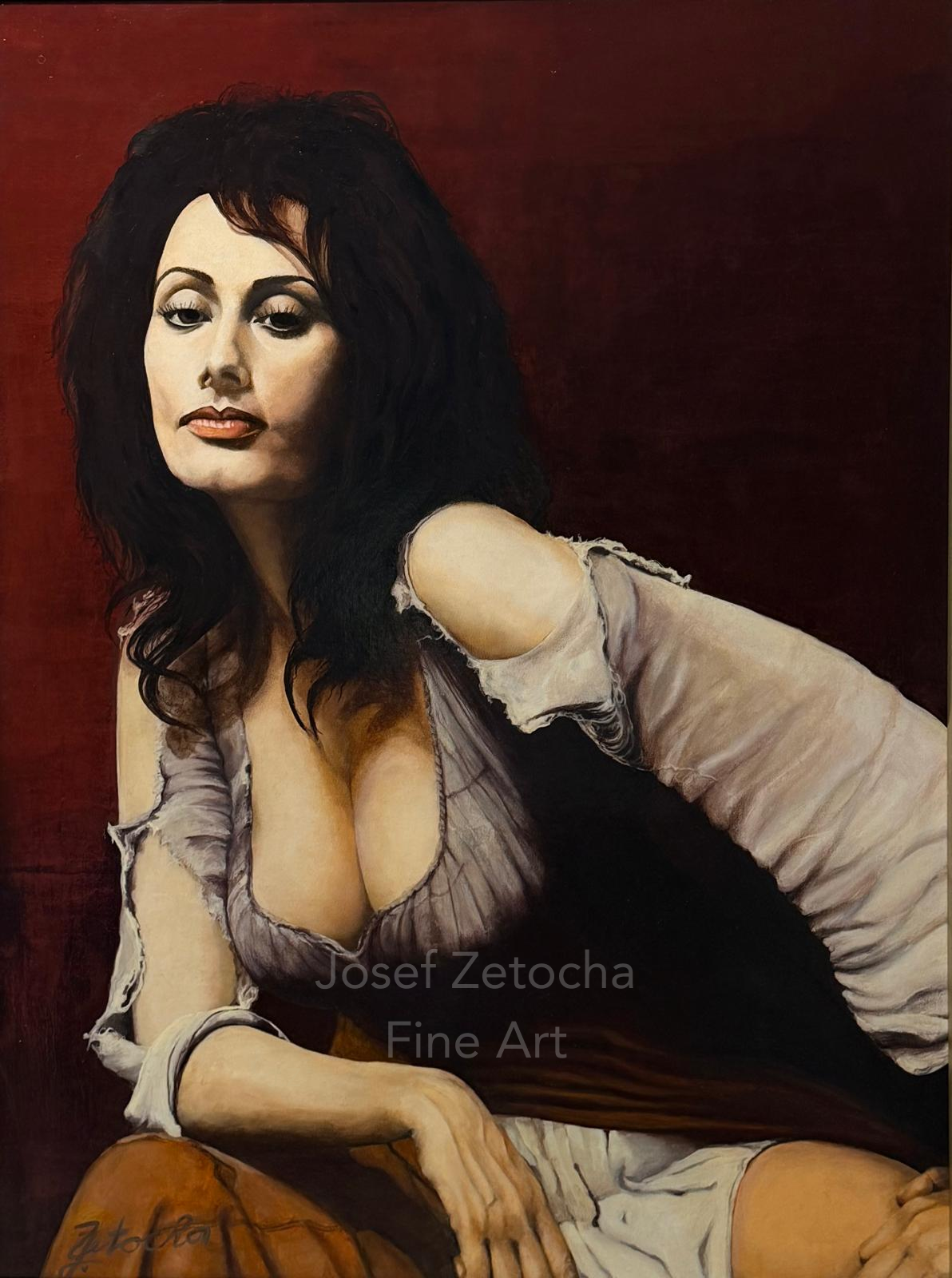 Josef Zetocha portrait oil painting
