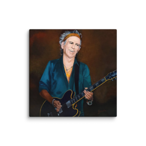 Keith on Guitar - 18″×18″ Canvas