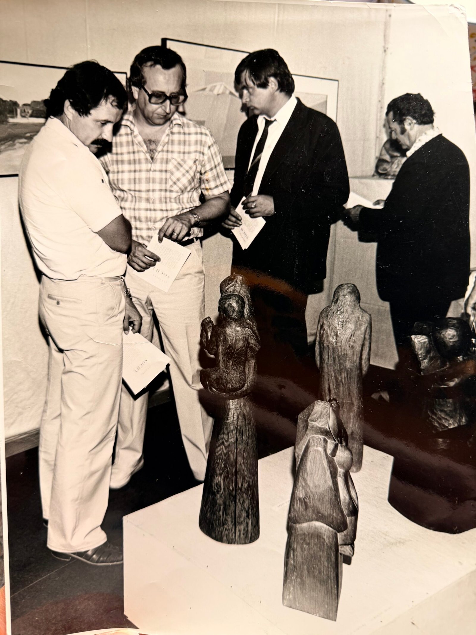 Early exhibition photograph from Josef Zetocha’s artistic journey