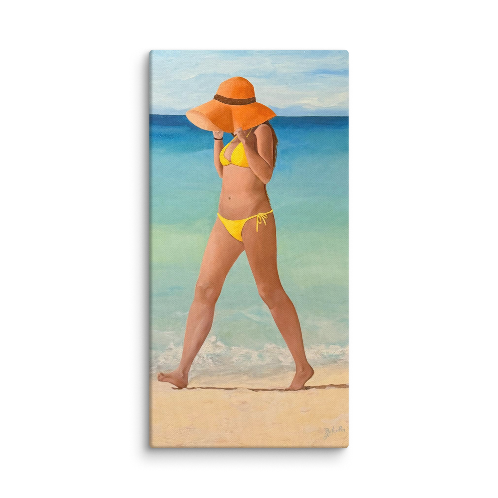 Hold Onto Your Hat - 16″×32″ Canvas