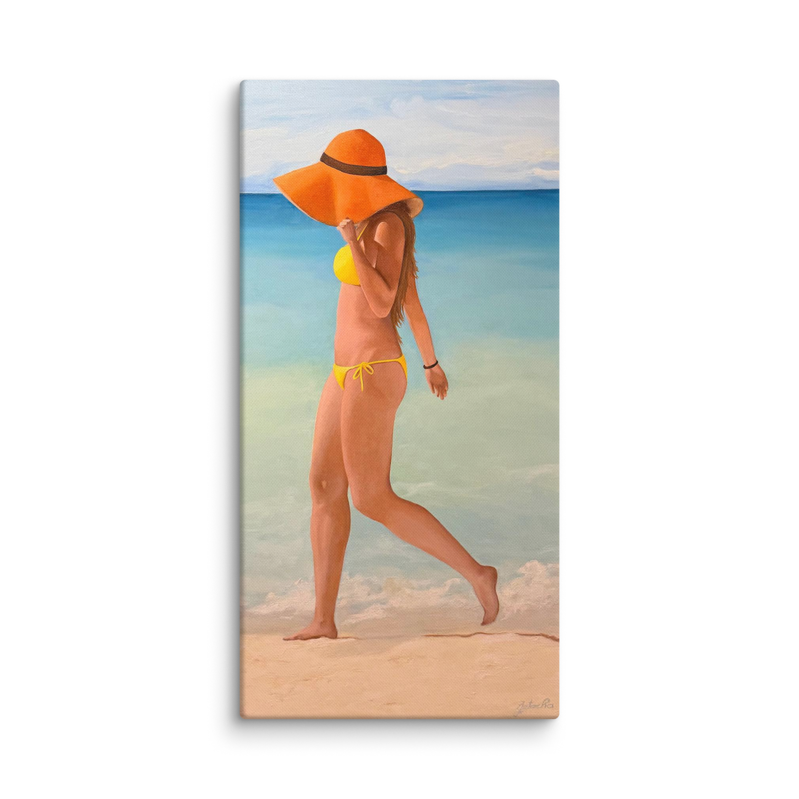 Beach Day - 16″×32″ Canvas